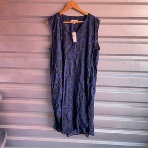 Anthropologie NWT Corey Lynn Calter Marine Geometric ShirtDress